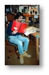 Eliot (W1MJ) studying...